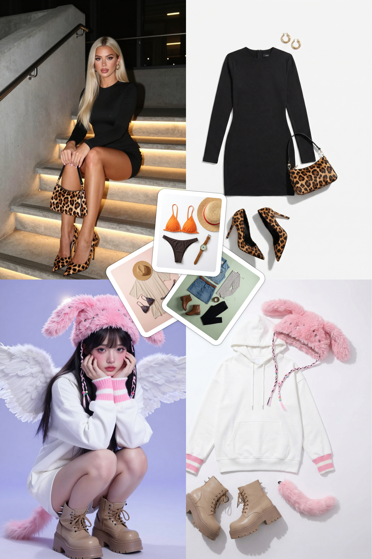 Outfit Flatlay result — Transform outfits into professional flatlays
