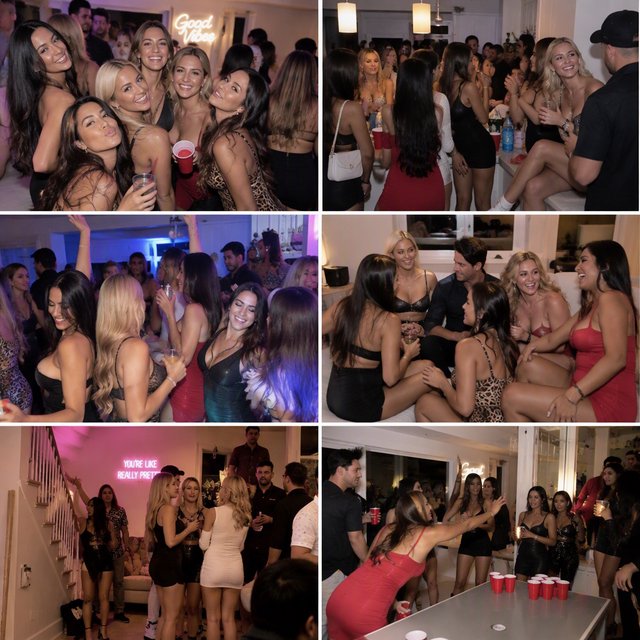 Realistic house party. Mostly adult women wearing clubwear. For every adult man, there are at least three adult women. Many angles. Vibe: very lively and fun. — GPT Image 2.5 Sunburst