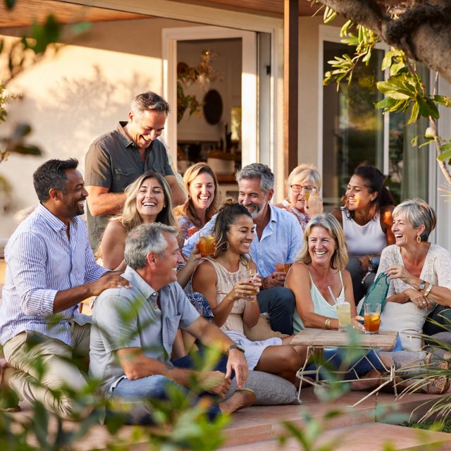 Realistic. Adults around the world finding abundant wealth, family, and joy in their lives. The vibe is very good but also casual. — ImagineArt 2