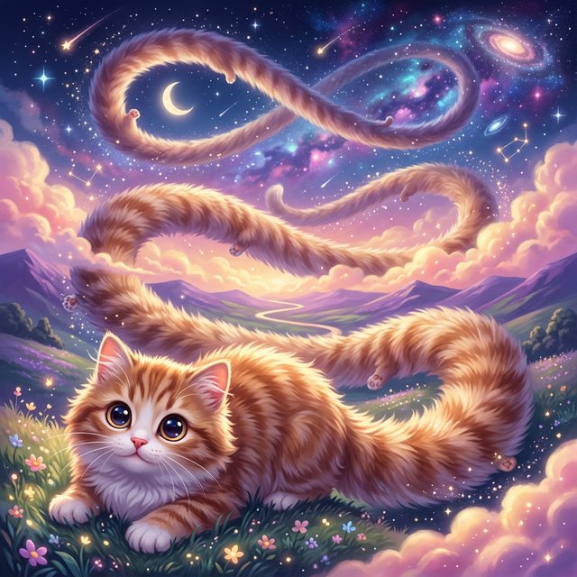 The infinite cat is infinite and adorable. — Model 15