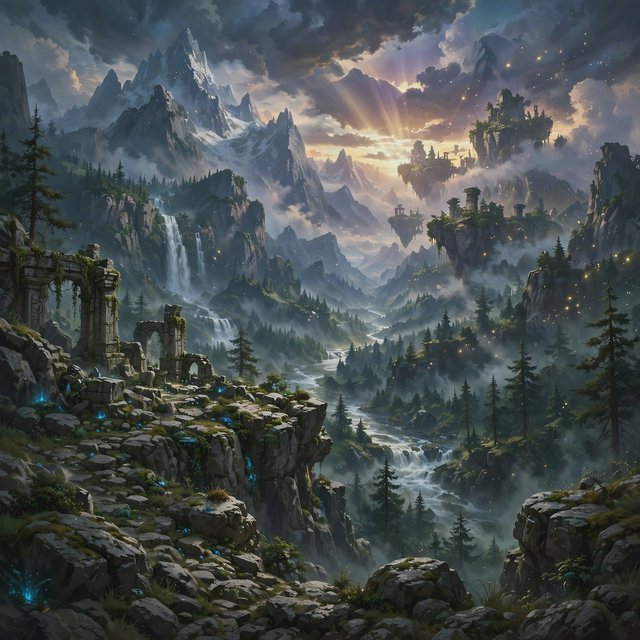 epic fantasy landscape. — Muse Image 1.0