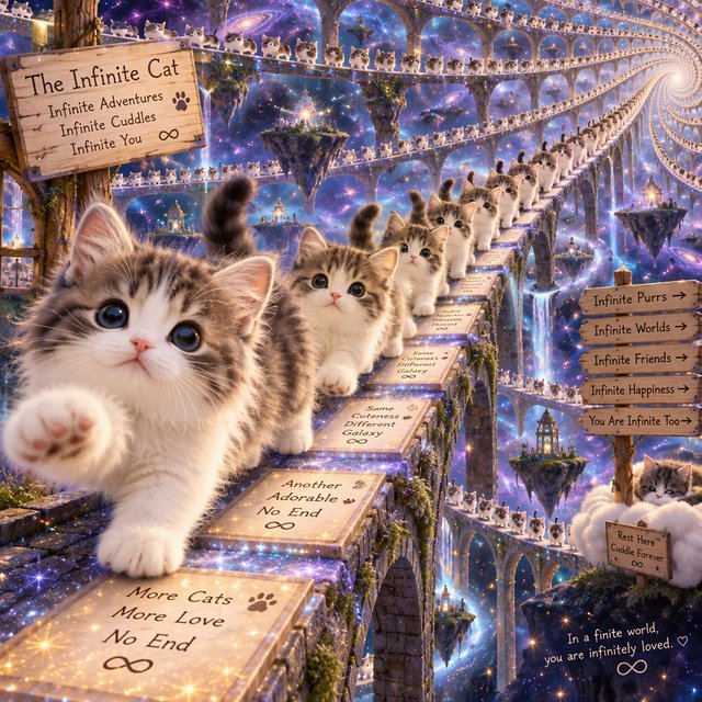 The infinite cat is infinite and adorable. — Model 4