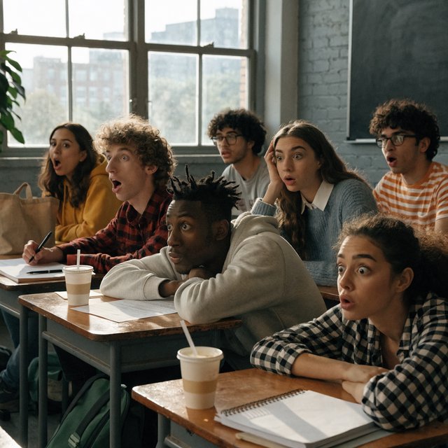 Realistic image. People discovering that their lives were all just a dream at the end of their lives. The whole time, they were just 21-year-old college students who took a nap in class. — Model 20