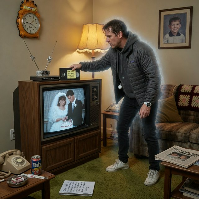Realistic, an adult person goes back in time to change something. — Grok Imagine Image Quality