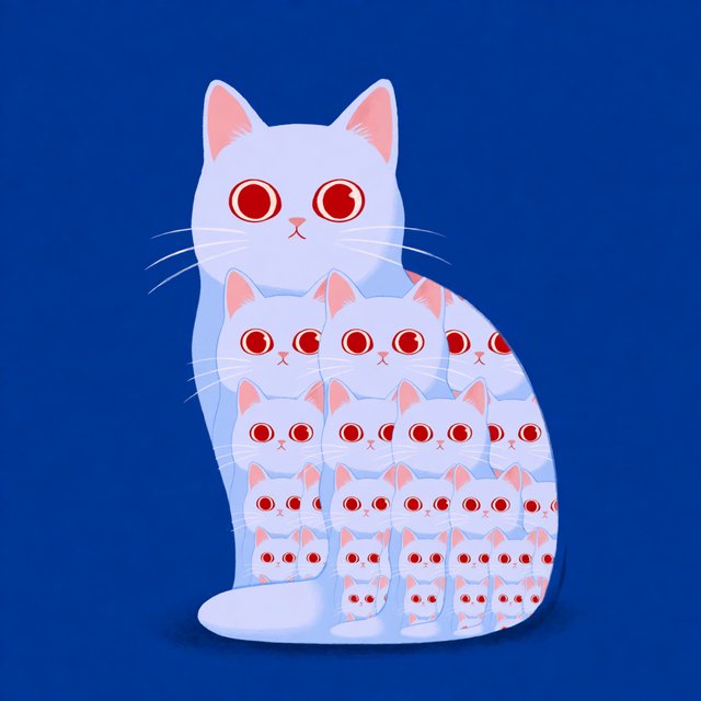 The infinite cat is infinite and adorable. — Model 12