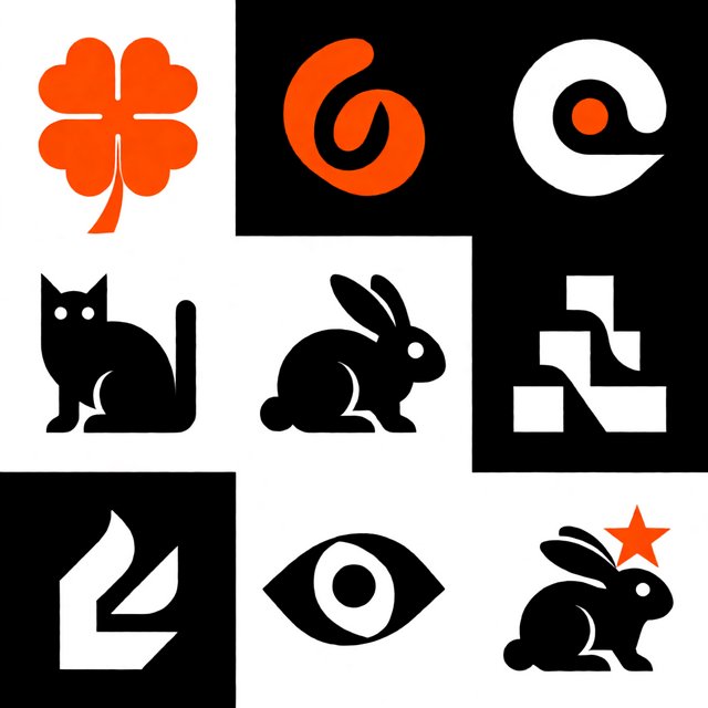 Many panels. Each panel represents an item, thing, creature, or scene that represents Luck. The word "Luck" appears at least once in the image. Be as creative as possible. — Krea 2 Medium