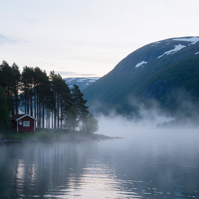 Krea 2 Medium — land-fjord
