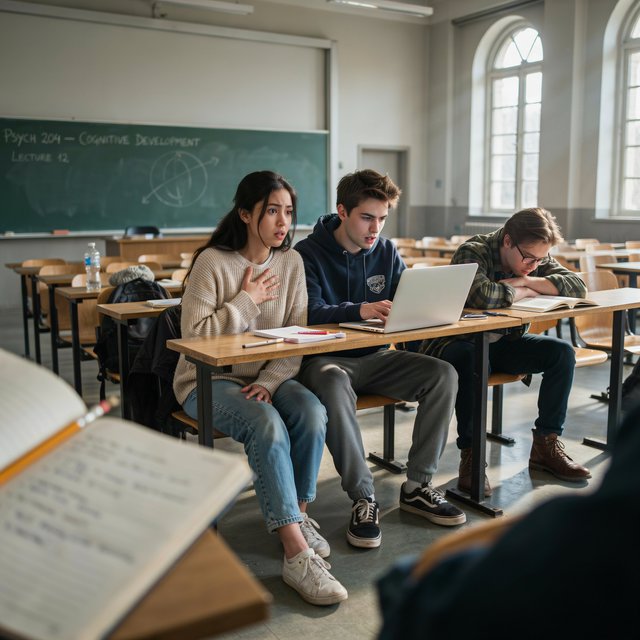 Realistic image. People discovering that their lives were all just a dream at the end of their lives. The whole time, they were just 21-year-old college students who took a nap in class. — Model 6