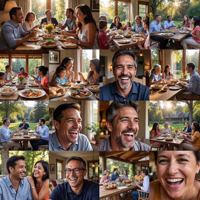 Realistic. Adults around the world finding abundant wealth, family, and joy in their lives. The vibe is very good but also casual. — ImagineArt 1.5 Pro
