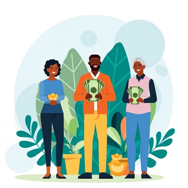 Realistic. Adults around the world finding abundant wealth, family, and joy in their lives. The vibe is very good but also casual. — Midjourney Niji 7