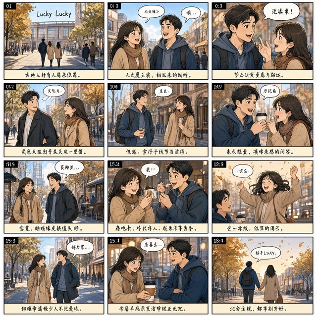 4–6 realistic scenes of people having the luckiest day of their lives. The word “Lucky” should appear at least twice in the image, and seem totally in place and seamless. The whole vibe is pretty much lucky moments that were unexpected but very welcome. — Qwen Image 3.0 Pro