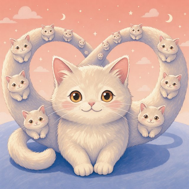 The infinite cat is infinite and adorable. — Model 1