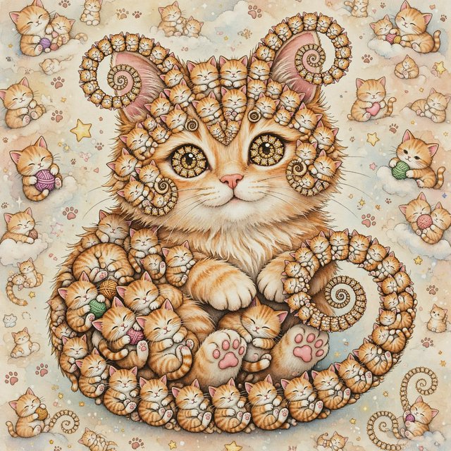 The infinite cat is infinite and adorable. — Model 14