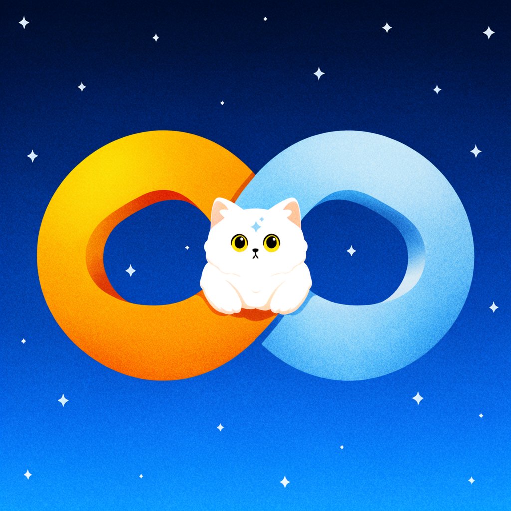 The infinite cat is infinite and adorable. — Krea 2 Large