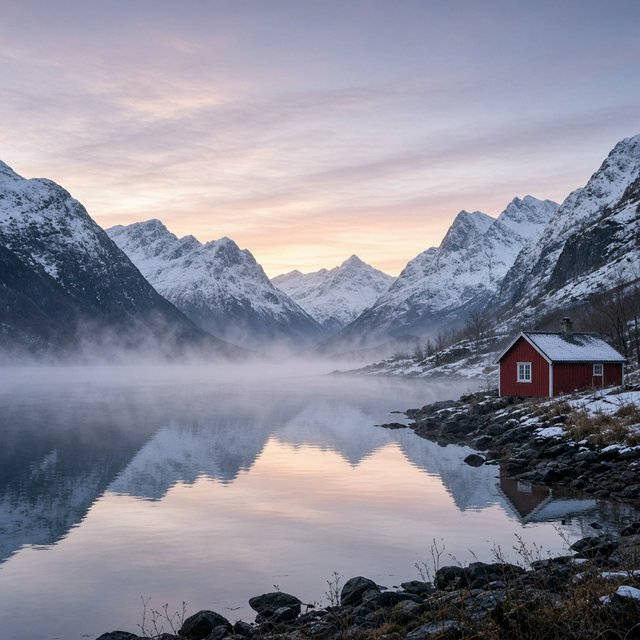 Grok Imagine Image 2 — land-fjord
