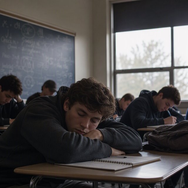 Realistic image. People discovering that their lives were all just a dream at the end of their lives. The whole time, they were just 21-year-old college students who took a nap in class. — Model 1