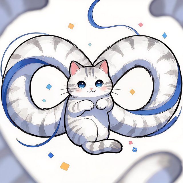 The infinite cat is infinite and adorable. — Model 9