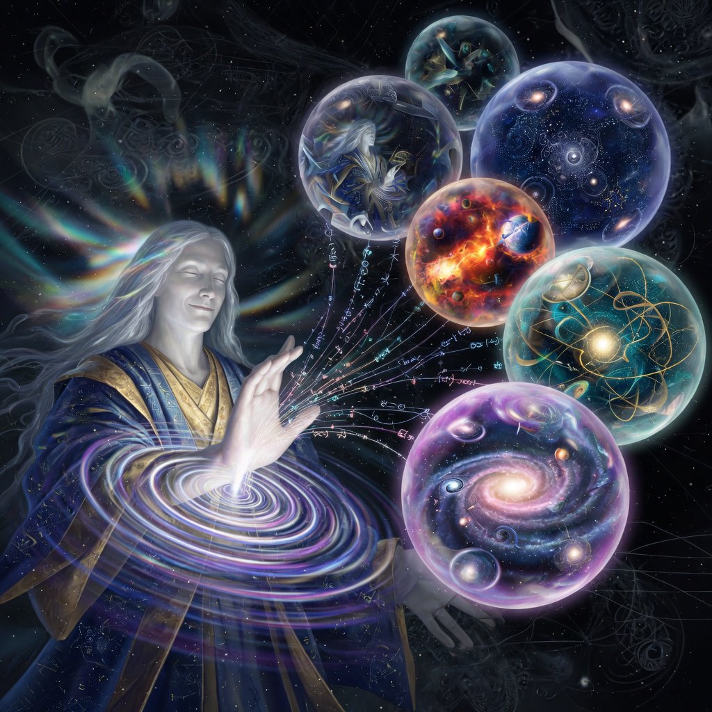 An immortal with a wave of their hand creates multiple universes. — Grok Imagine Image Quality