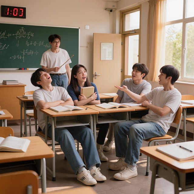 Realistic image. People discovering that their lives were all just a dream at the end of their lives. The whole time, they were just 21-year-old college students who took a nap in class. — Model 10