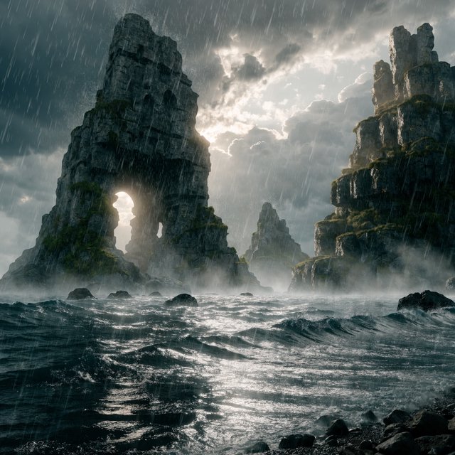 epic fantasy landscape. — Recraft v4 Pro