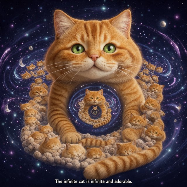 The infinite cat is infinite and adorable. — Model 2