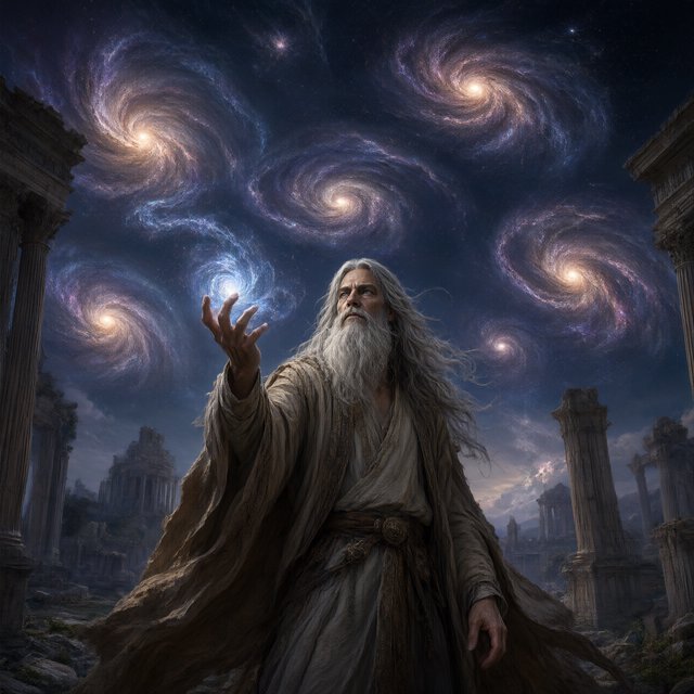 An immortal with a wave of their hand creates multiple universes. — Qwen Image 3.0