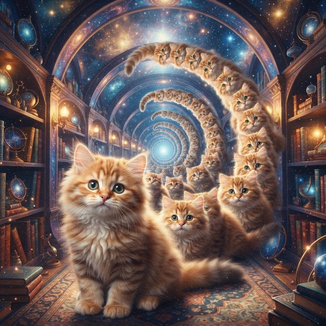 The infinite cat is infinite and adorable. — Model 16