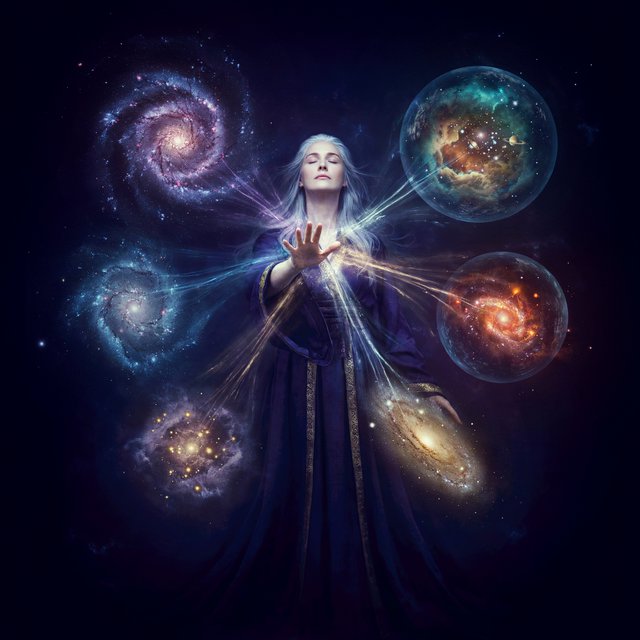 An immortal with a wave of their hand creates multiple universes. — Ideogram v4.5