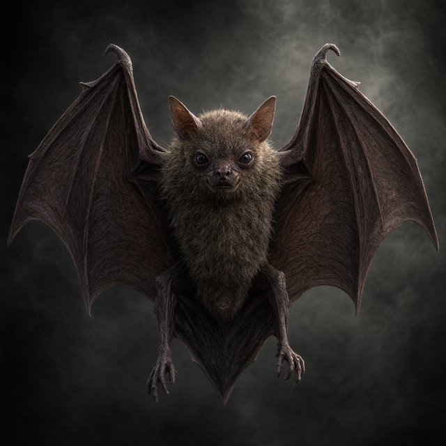 Vampire bat art, volumetric fog, chiaroscuro lighting, subsurface scattering. — Model 19