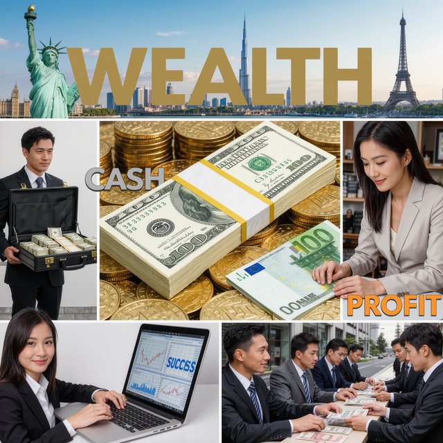 Messages and words related to making a ton of money, hidden in plain sight around the world. — Kling v3 Omni