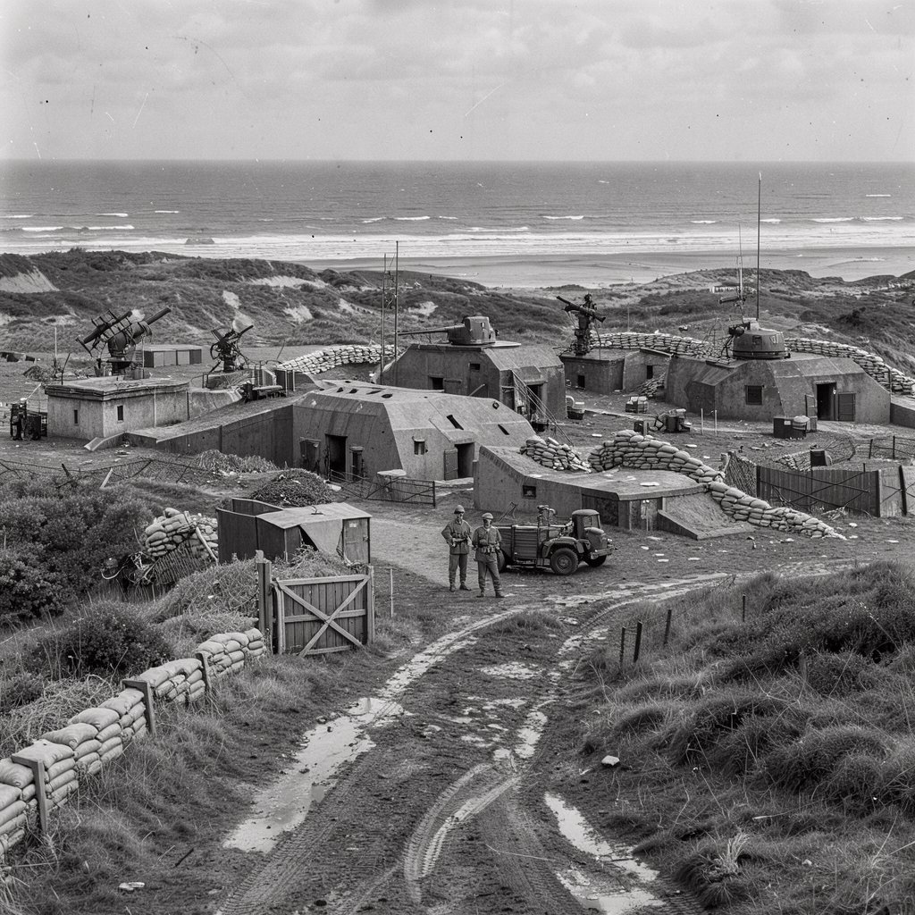 German bunker complex on the French Atlantic coast during World War II — FLUX 3 Image Klein