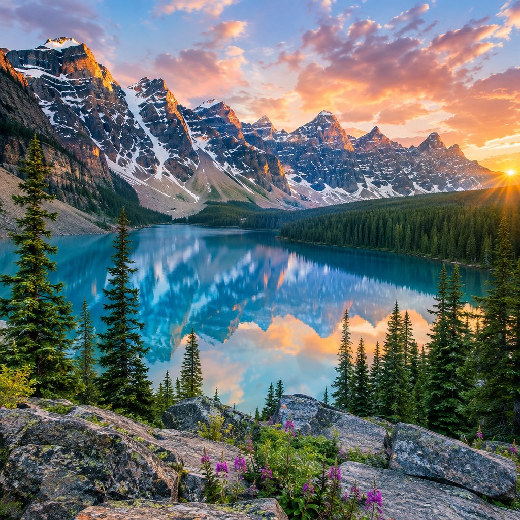 stunning landscape, high quality, detailed, sharp — GPT Image 2.5 Flare
