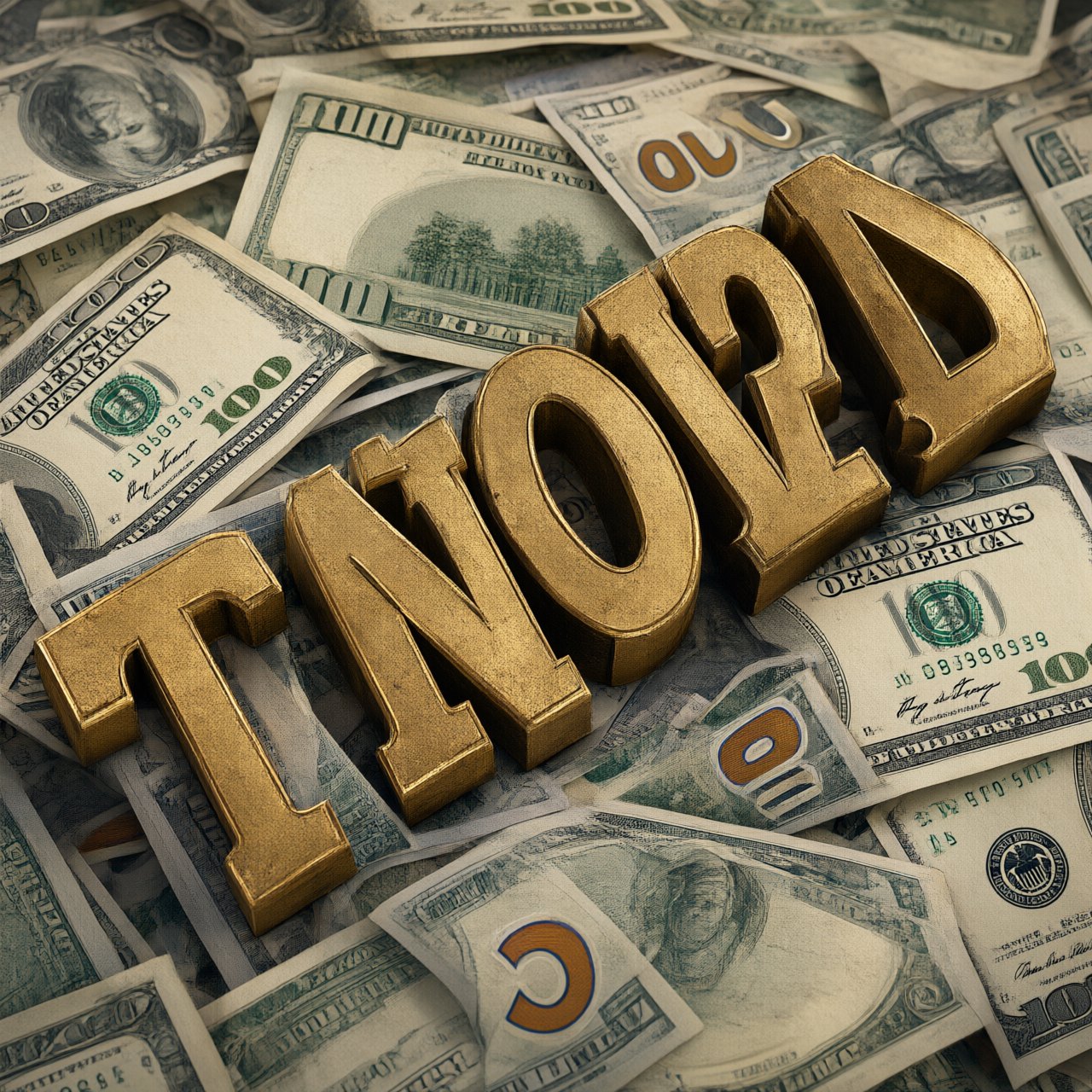 Messages and words related to making a ton of money, hidden in plain sight around the world. — Qwen Image 3.0
