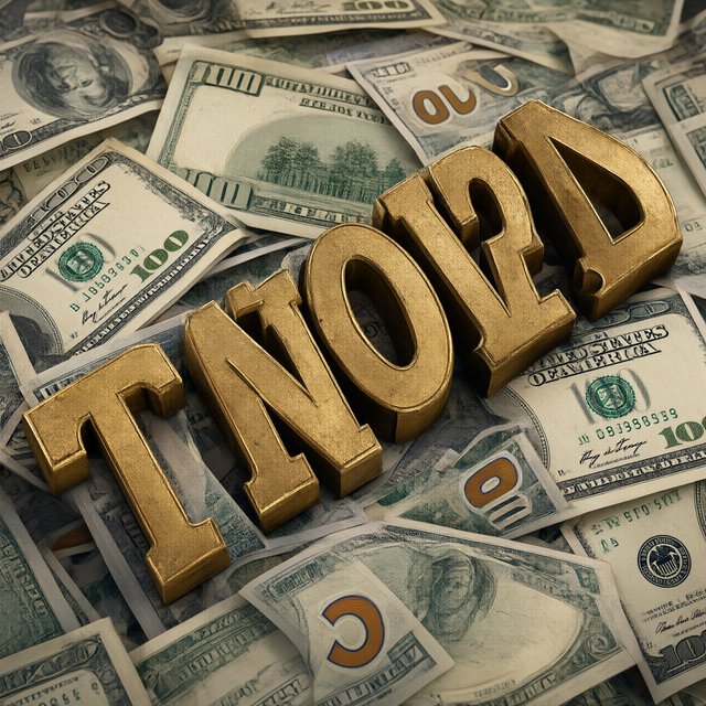 Messages and words related to making a ton of money, hidden in plain sight around the world. — Qwen Image 3.0