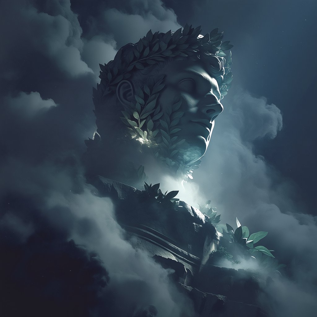 fantasy aesthetic, volumetric fog, chiaroscuro lighting, subsurface scattering, sculptural realism, an epic adult dryad. — Midjourney Niji 7