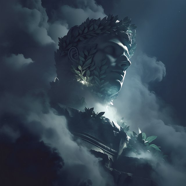 fantasy aesthetic, volumetric fog, chiaroscuro lighting, subsurface scattering, sculptural realism, an epic adult dryad. — Midjourney Niji 7