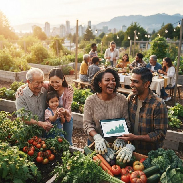 Realistic. Adults around the world finding abundant wealth, family, and joy in their lives. The vibe is very good but also casual. — Nano Banana 2 Lite