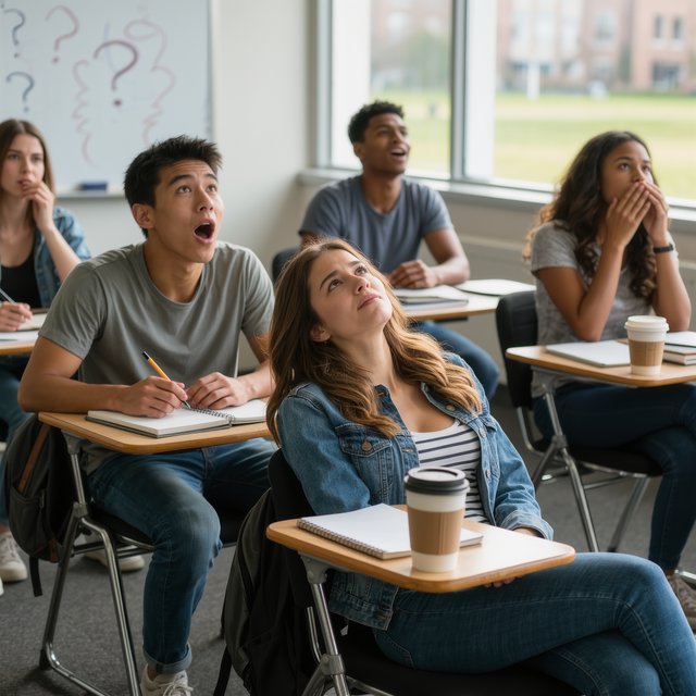 Realistic image. People discovering that their lives were all just a dream at the end of their lives. The whole time, they were just 21-year-old college students who took a nap in class. — Model 11