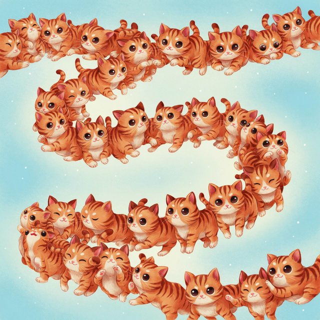 The infinite cat is infinite and adorable. — Model 8
