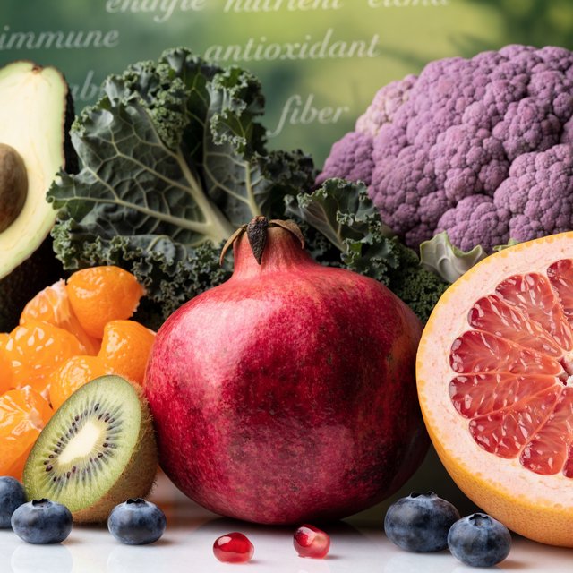 Realistic image depicting great health in many ways. In the background, words related to health are hidden in plain sight. — Recraft v4 Pro