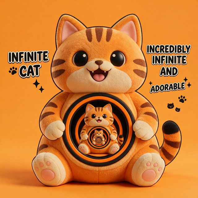 The infinite cat is infinite and adorable. — Model 20