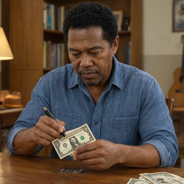 A realistic scene of a random adult person, either Black, white, or Asian, scratching a scratch ticket and discovering that they have won one million dollars. — Qwen Image 3.0 Pro