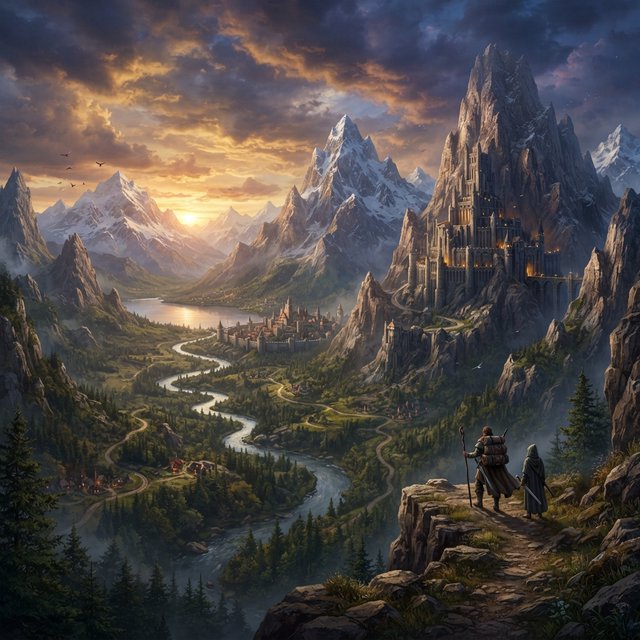 epic fantasy landscape. — Nano Banana 2 Lite