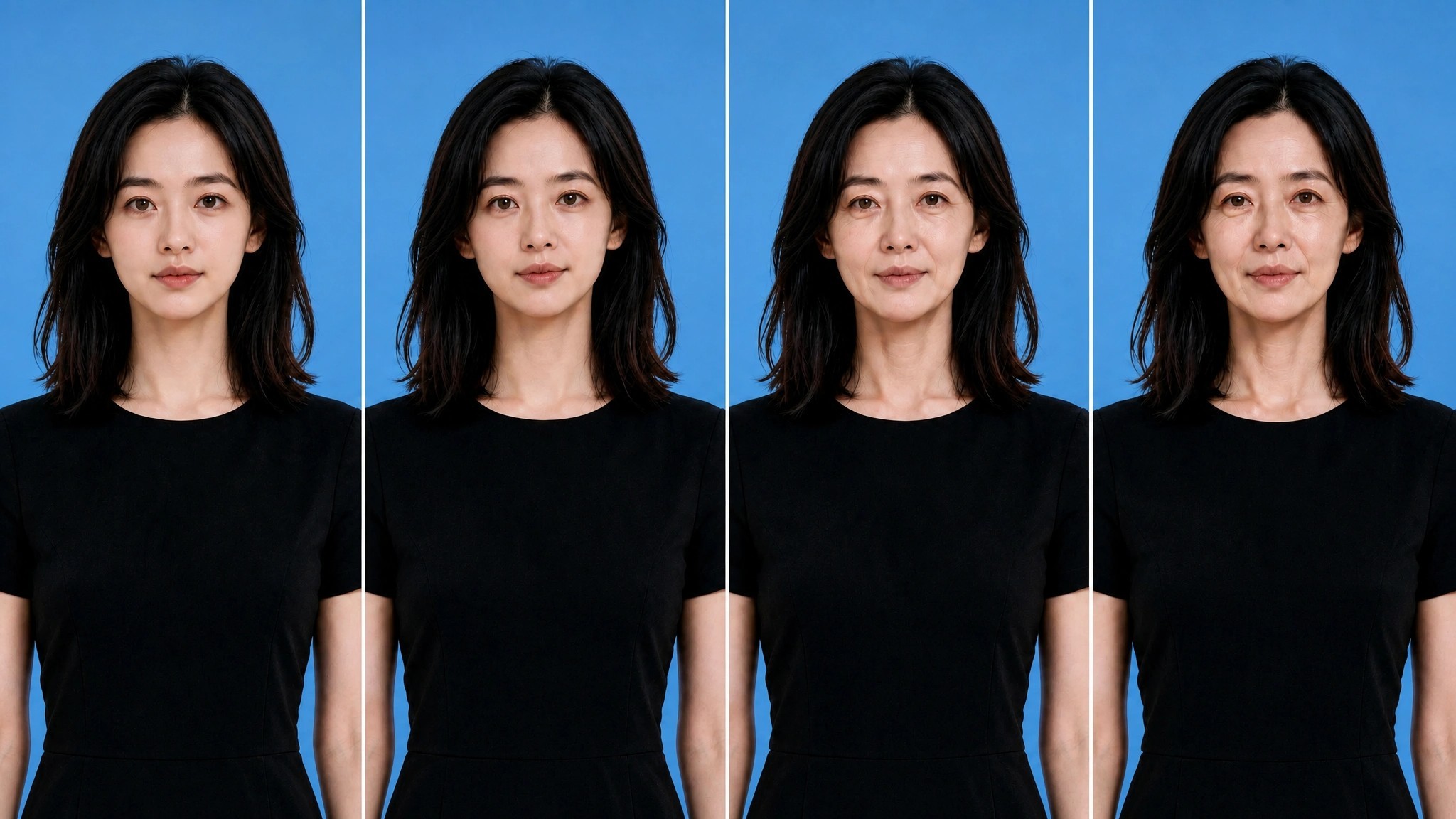 Which AI Image Model Ages Characters Most Realistically? Progressive Aging Test