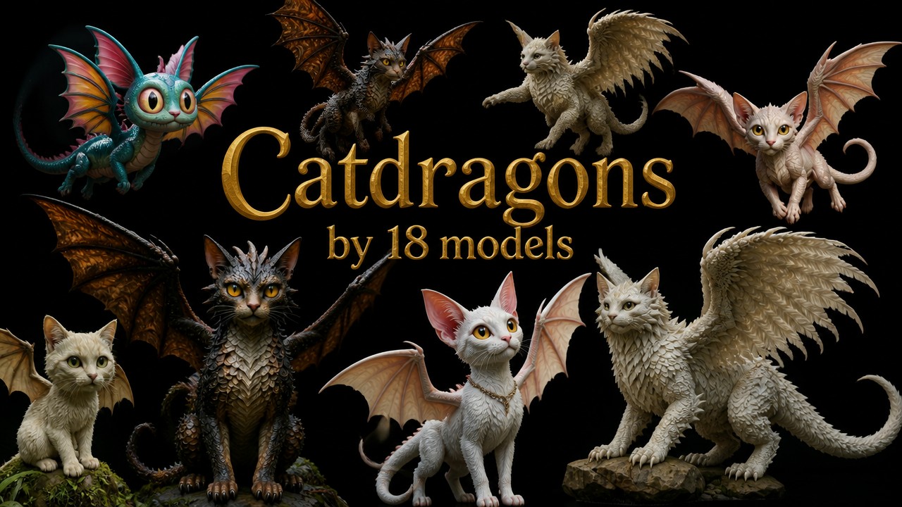 Catdragons by 18 models
