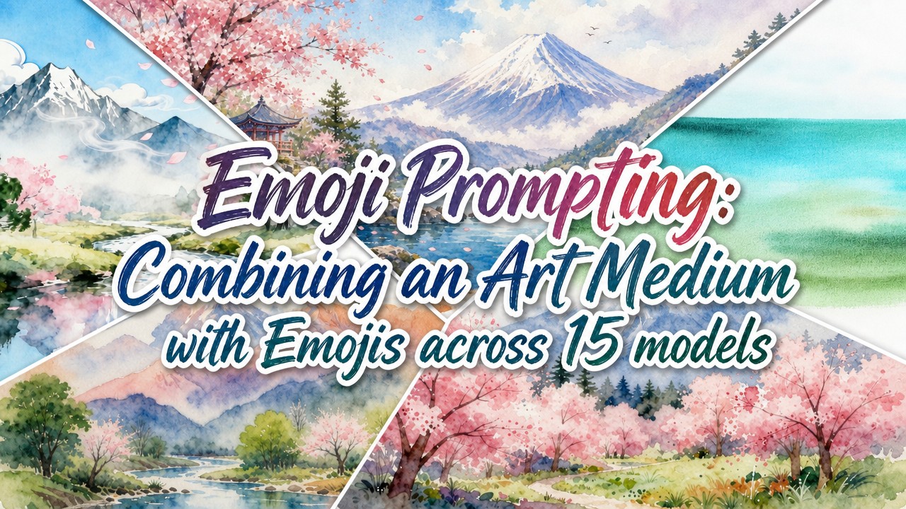 Emoji Prompting: Combining an Art Medium with Emojis across 15 models