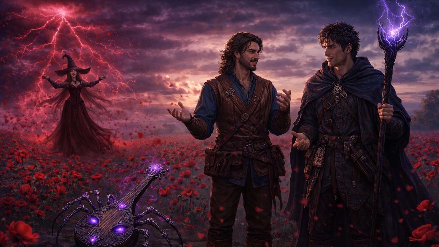 A Very Clever, Very Wise, Very, VERY Handsome Wizard, a Wonderful Bard and The Red Witch (HEY!!! And a Spid...