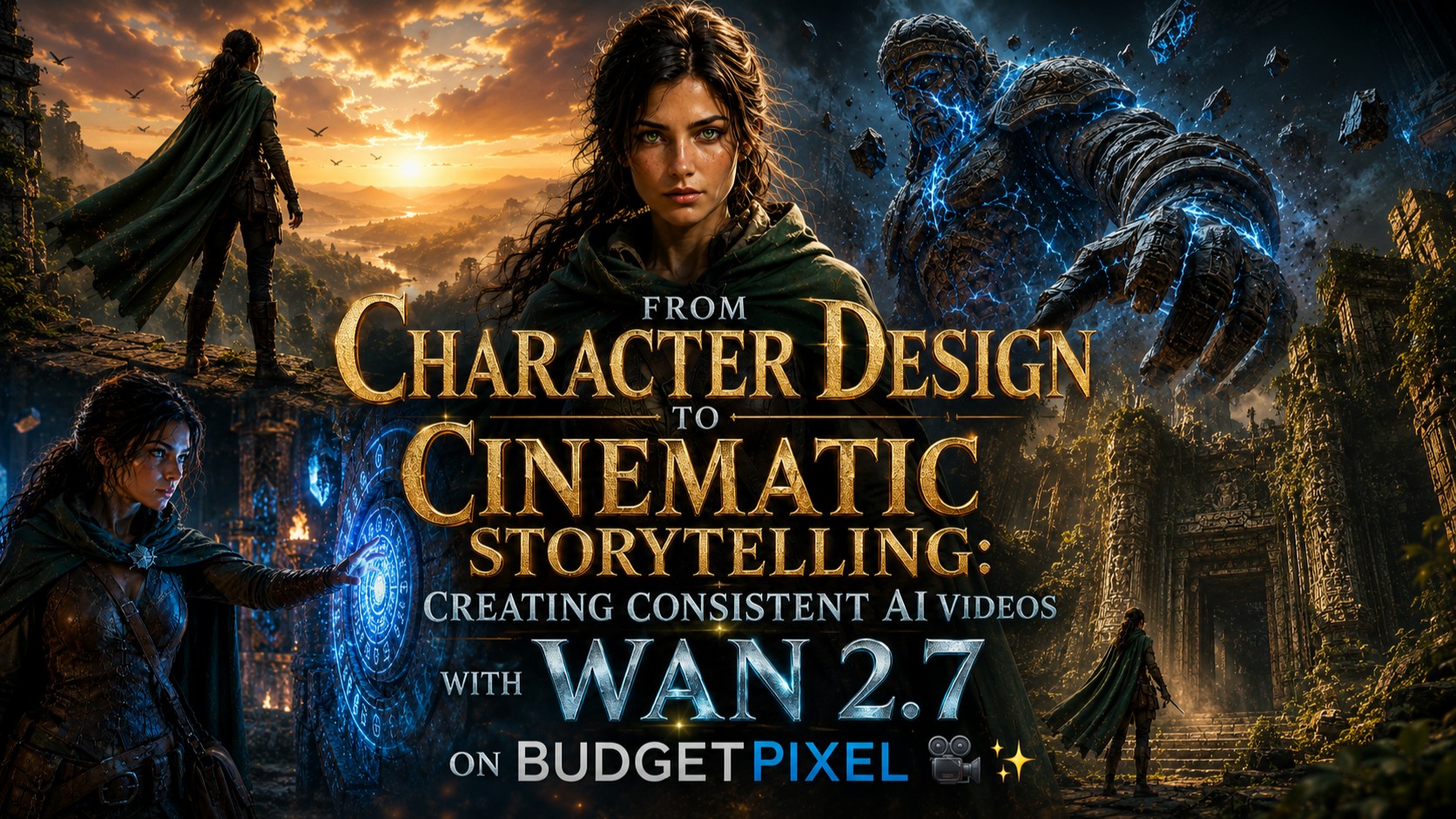 From Character Design to Cinematic Storytelling: Creating Consistent AI Videos with Wan 2.7 on BudgetPixel 🎥✨