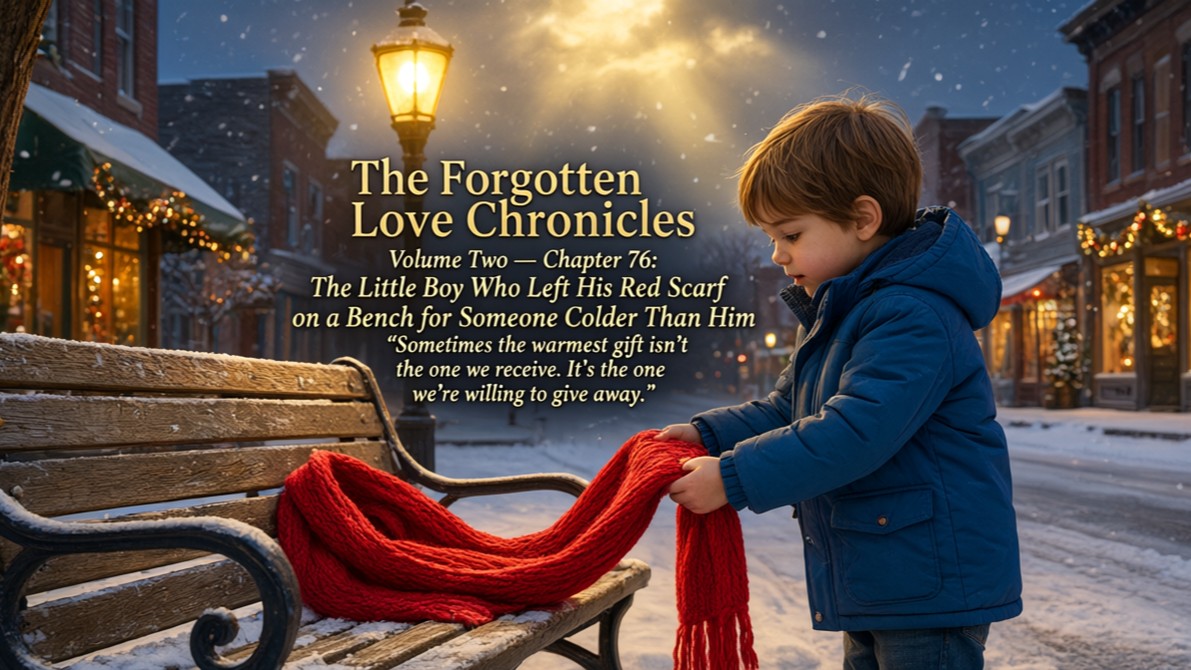 The Forgotten Love Chronicles Volume Two — Chapter 76: The Little Boy Who Left His Red Scarf on a Bench for...