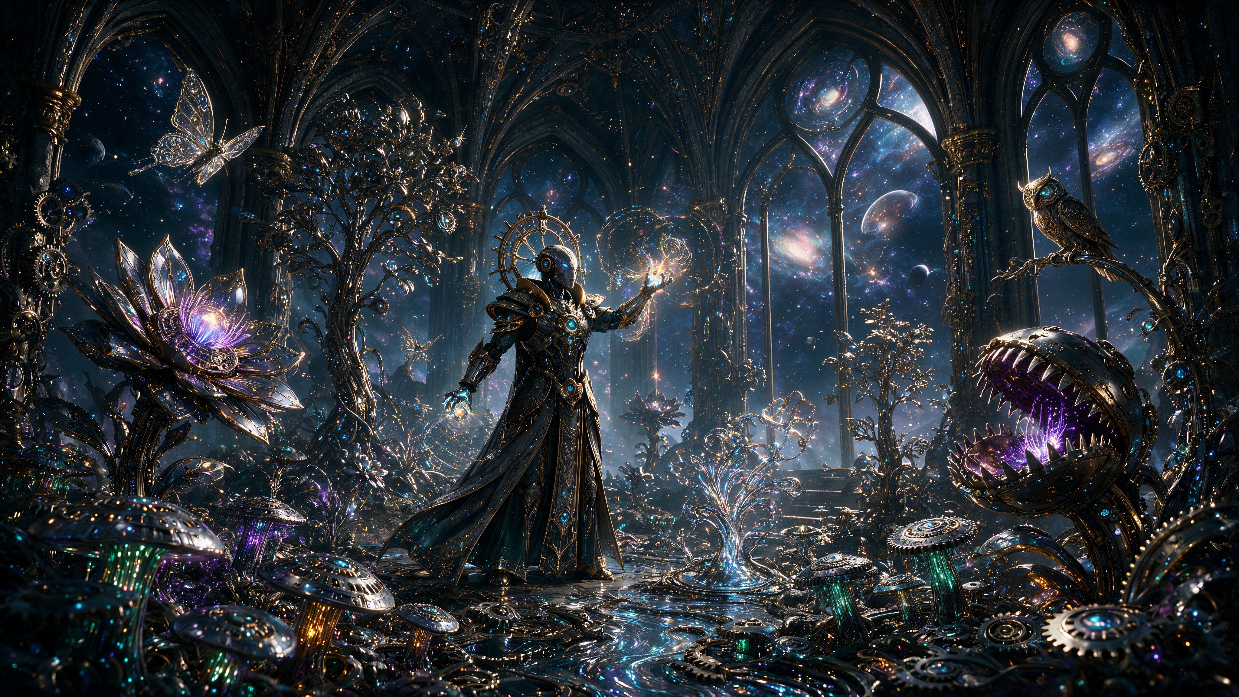 Eternal Garden at the Edge of Time